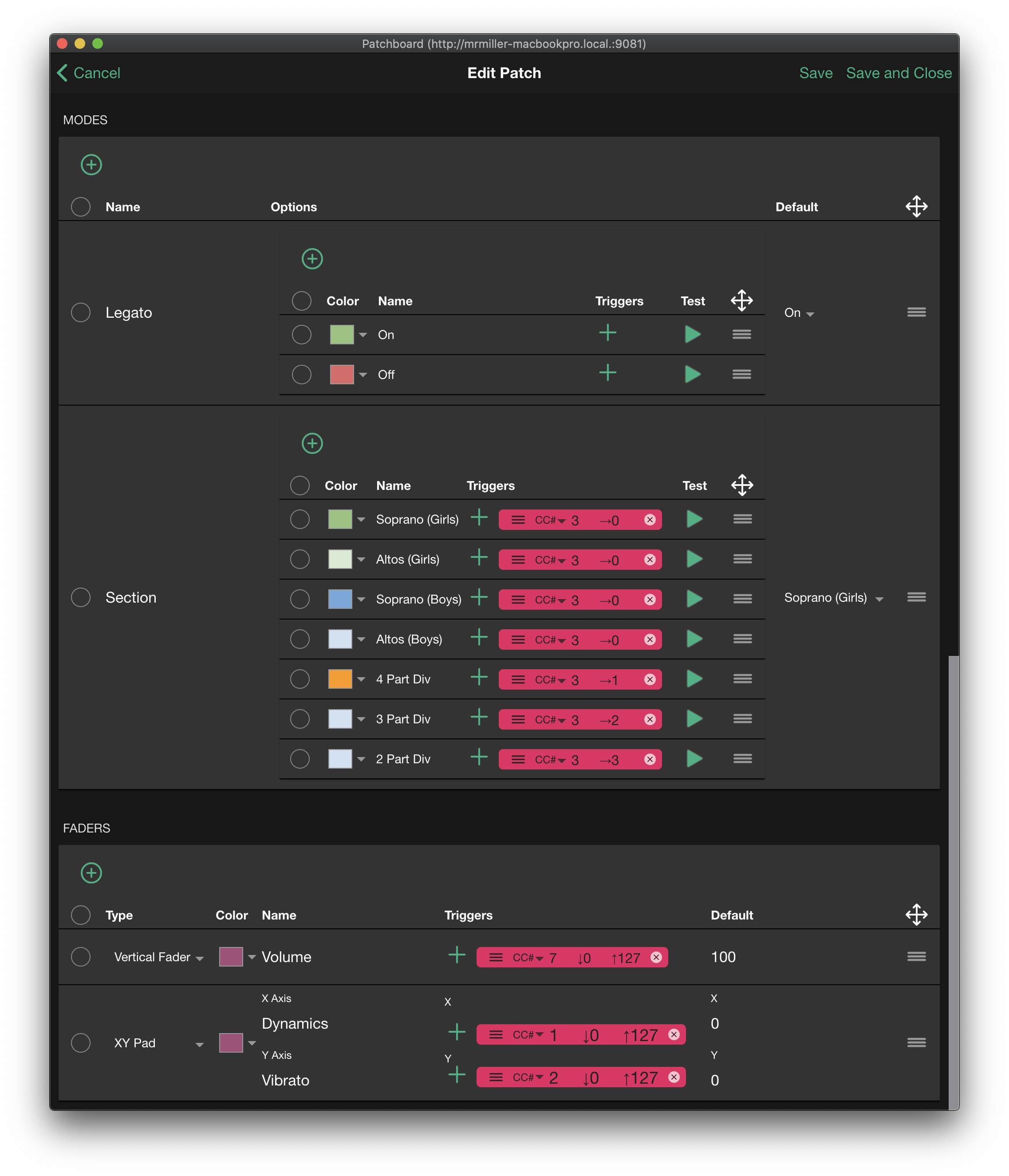 The Patch Editor